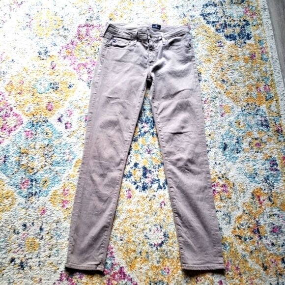 AG Adriano Goldschmied the Stevie Ankle Tan Jeans Size 27 - Picture 2 of 13